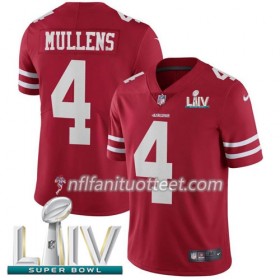 Miesten San Francisco 49ers NFL Pelipaita Nick Mullens 4 Nike Punainen 2020 Super Bowl LIV